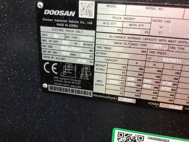 Elektrostapler Doosan B30X-7 PLUS: das Bild 6