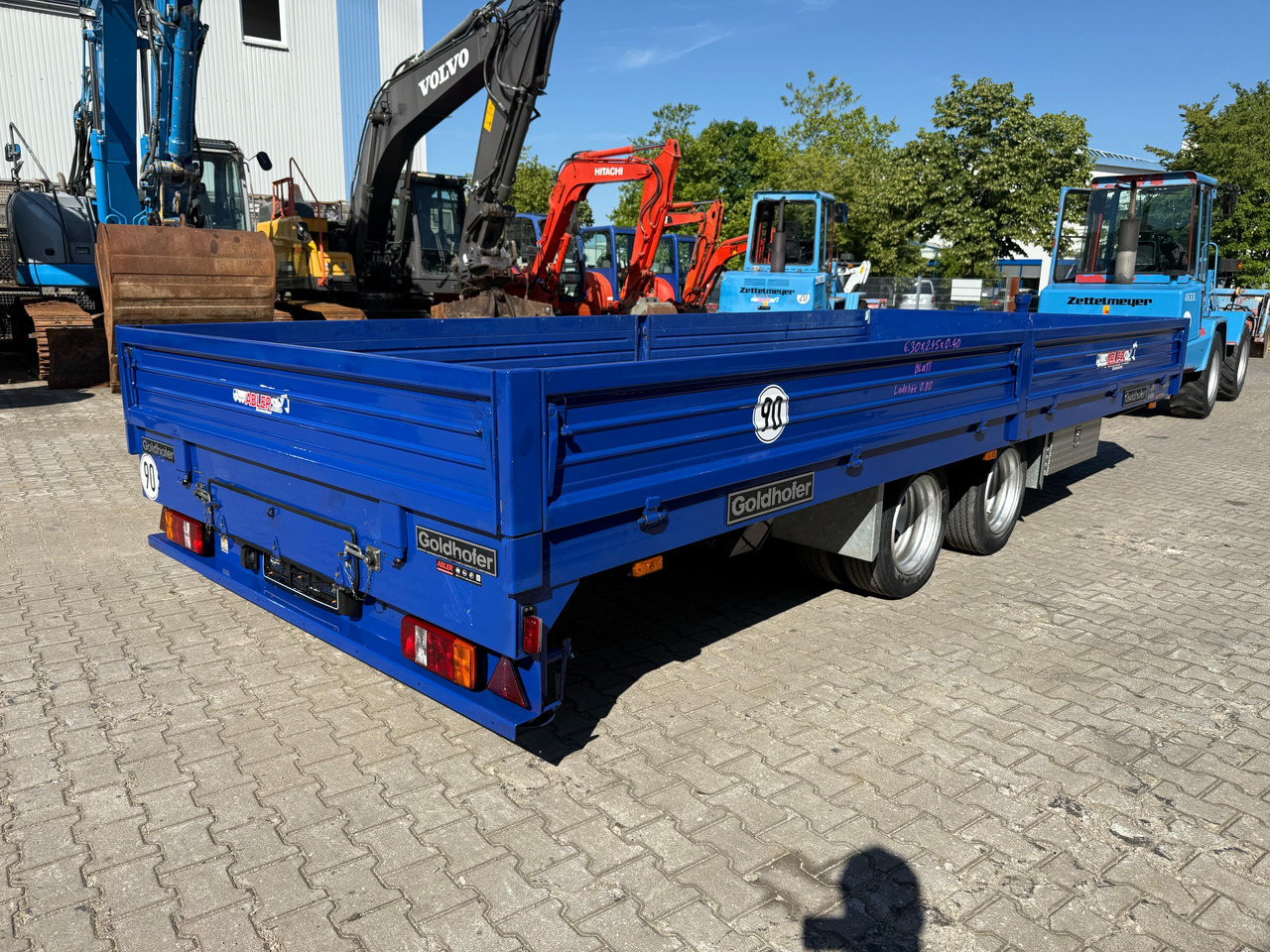 Goldhofer TTP2-7,7/80 Tieflader Tandem mit Rampen TOP - Pritschenanhänger/ Plattformanhänger: das Bild 5 Goldhofer TTP2-7,7/80 Tieflader Tandem mit Rampen TOP - Pritschenanhänger/ Plattformanhänger: das Bild 5