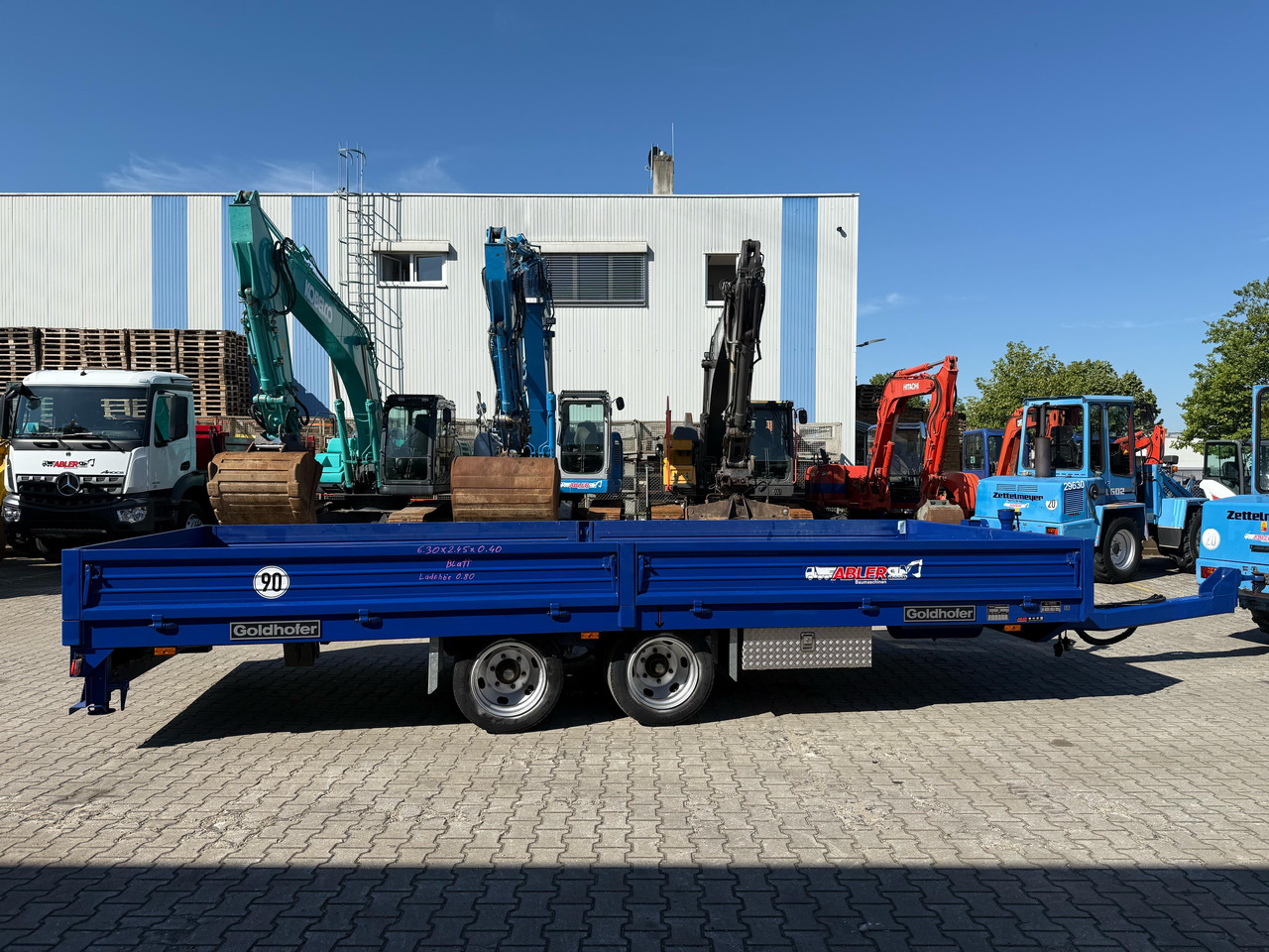 Goldhofer TTP2-7,7/80 Tieflader Tandem mit Rampen TOP - Pritschenanhänger/ Plattformanhänger: das Bild 4 Goldhofer TTP2-7,7/80 Tieflader Tandem mit Rampen TOP - Pritschenanhänger/ Plattformanhänger: das Bild 4