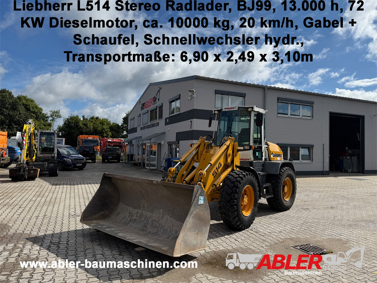 Liebherr L514 Stereo Radlader Gabel+Schaufel+SW - Radlader: das Bild 1 Liebherr L514 Stereo Radlader Gabel+Schaufel+SW - Radlader: das Bild 1