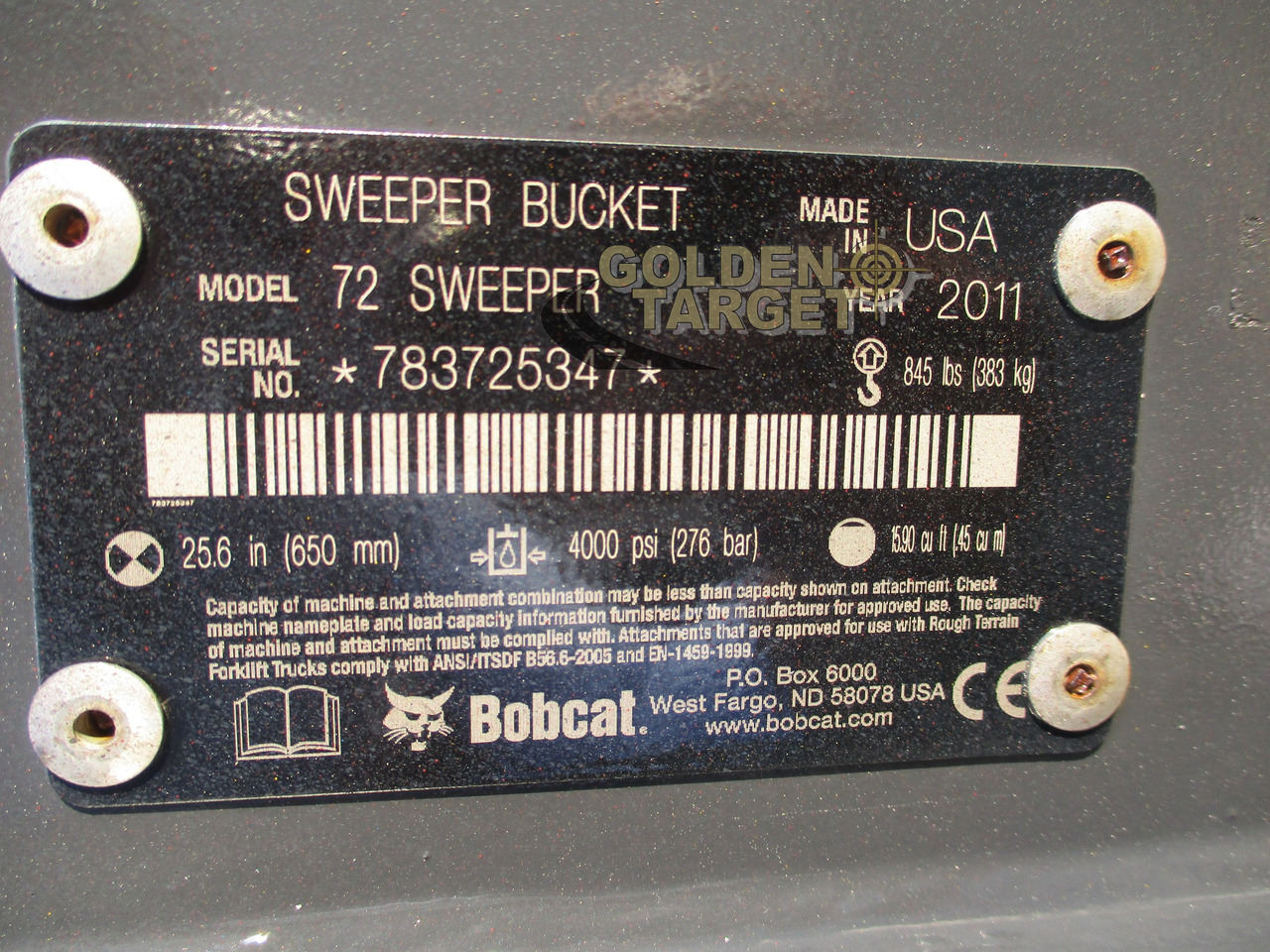 BOBCAT 72 Sweeper - Kehrbesen für Kompaktlader: das Bild 5 BOBCAT 72 Sweeper - Kehrbesen für Kompaktlader: das Bild 5