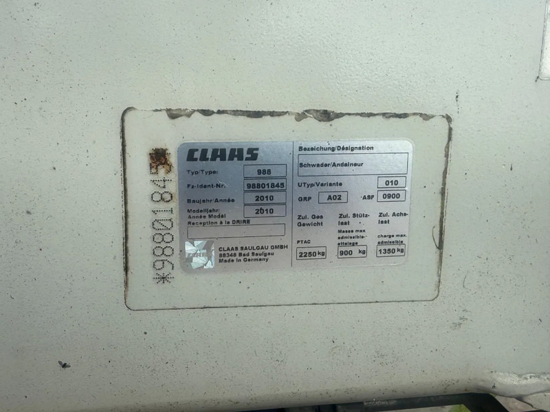 Heuwender/ Wenderechen Claas Liner 2900 Zwadhark 2 rotorhark zwiller: das Bild 19