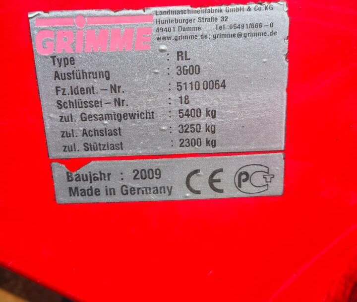 Kartoffelroder Grimme RL3000: das Bild 15