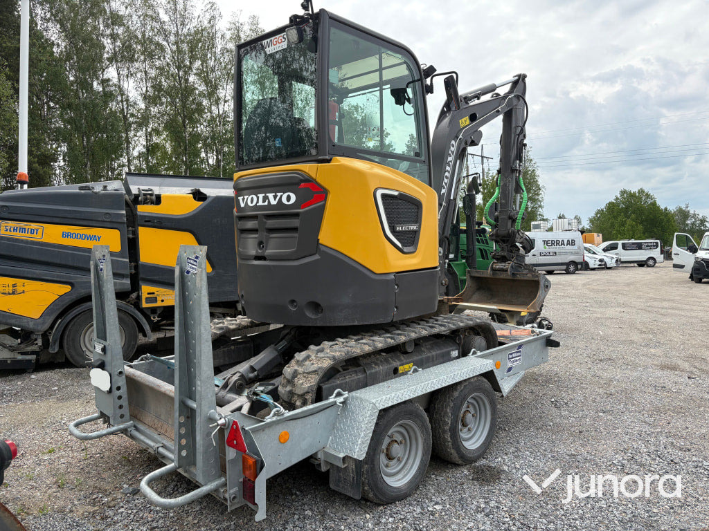 Minibagger Grävmaskin Volvo ECR25D Electric: das Bild 8