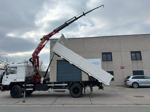 MAN 18-222. Kran HMF 18t/m Bj 2001. - Kipper, Autokran: das Bild 1 MAN 18-222. Kran HMF 18t/m Bj 2001. - Kipper, Autokran: das Bild 1