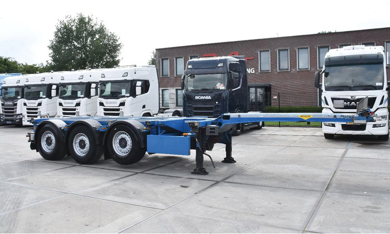 Broshuis MFCC - LIFT AXLE - SAF AXLES - DISC BRAKES - 2 x EXTENDABLE - EXCELLENT CONDITION - - Container/ Wechselfahrgestell Auflieger: das Bild 1 Broshuis MFCC - LIFT AXLE - SAF AXLES - DISC BRAKES - 2 x EXTENDABLE - EXCELLENT CONDITION - - Container/ Wechselfahrgestell Auflieger: das Bild 1