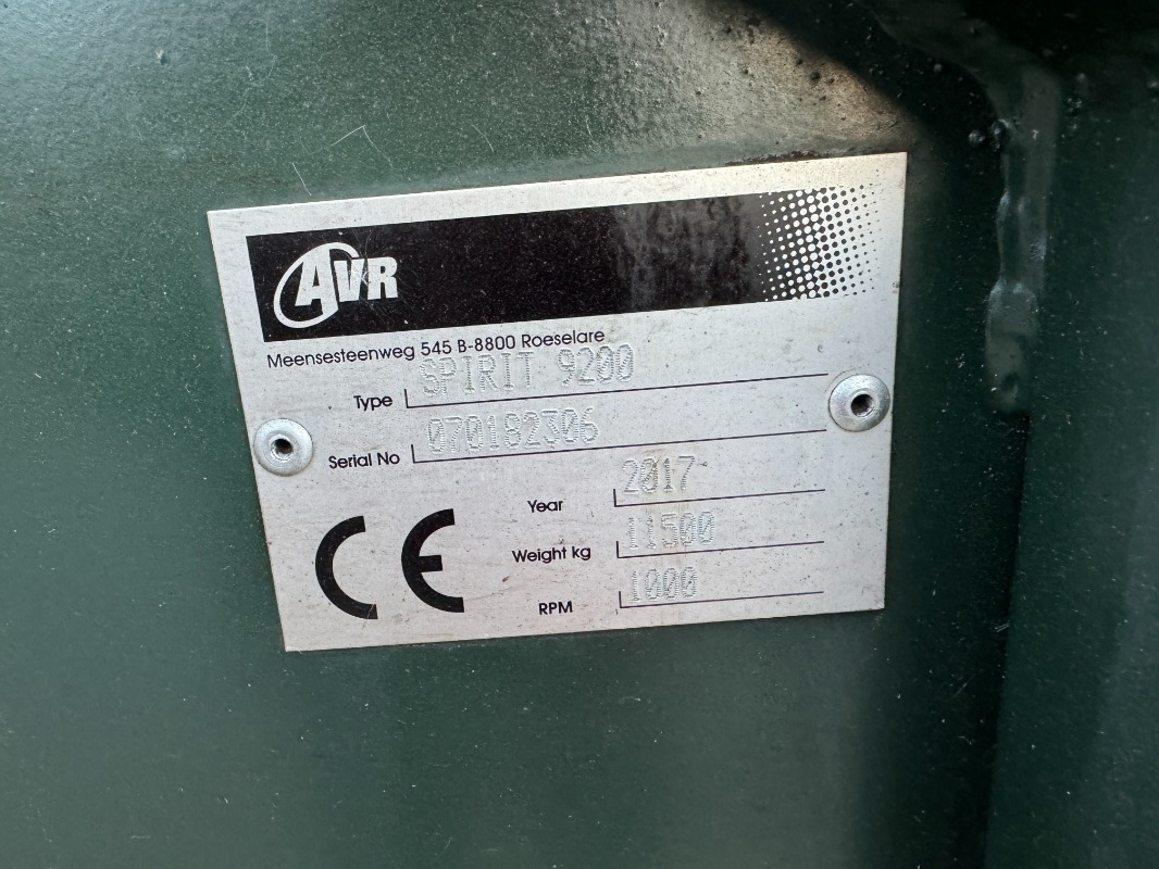 AVR AVR SPIRIT 9200 - Erntemaschine: das Bild 2 AVR AVR SPIRIT 9200 - Erntemaschine: das Bild 2