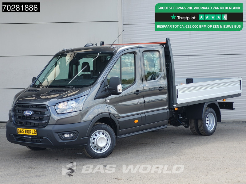 Ford Transit 170pk Automaat Dubbel Cabine 3500kg Trekhaak Open Laadbak Pritsche SYNC4 scherm Camera Airco Trekhaak Cruise control - Pritsche Transporter: das Bild 1 Ford Transit 170pk Automaat Dubbel Cabine 3500kg Trekhaak Open Laadbak Pritsche SYNC4 scherm Camera Airco Trekhaak Cruise control - Pritsche Transporter: das Bild 1
