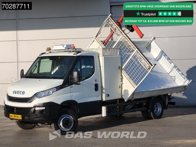 Iveco Daily 70C18 3.0L Driezijdige Kipper 500KG Kraan Kraanwagen Open Laadbak 3,5t Trekhaak Airco Cruise Euro6 Kraan Crane Kranwagen Kipper - Kipper Transporter: das Bild 1 Iveco Daily 70C18 3.0L Driezijdige Kipper 500KG Kraan Kraanwagen Open Laadbak 3,5t Trekhaak Airco Cruise Euro6 Kraan Crane Kranwagen Kipper - Kipper Transporter: das Bild 1