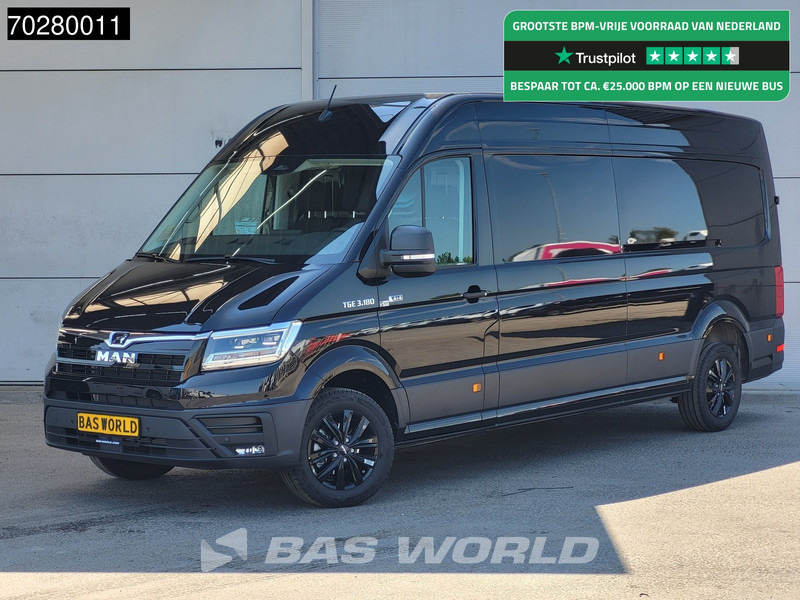 MAN TGE 3.180 4x4 Automaat 2025 Facelift L4H3 LED ACC Navi Airco Cruise Camera Parkeersensoren L3H2 Allrad 4WD 15m3 Airco - Kastenwagen: das Bild 1 MAN TGE 3.180 4x4 Automaat 2025 Facelift L4H3 LED ACC Navi Airco Cruise Camera Parkeersensoren L3H2 Allrad 4WD 15m3 Airco - Kastenwagen: das Bild 1