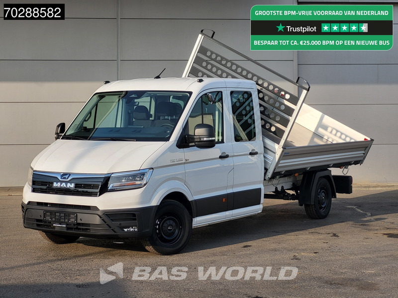MAN TGE 3.180 Driezijdige Kipper Automaat Dubbel Cabine 2025 Facelift 180PK Trekhaak LED Navi ACC Airco Cruise Euro6 Kipper Tippe Benne Kieper - Kipper Transporter: das Bild 1 MAN TGE 3.180 Driezijdige Kipper Automaat Dubbel Cabine 2025 Facelift 180PK Trekhaak LED Navi ACC Airco Cruise Euro6 Kipper Tippe Benne Kieper - Kipper Transporter: das Bild 1