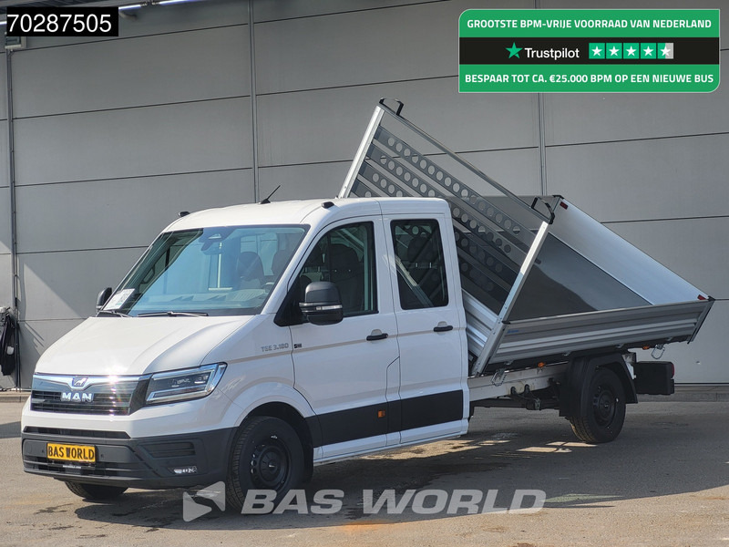 MAN TGE 3.180 Driezijdige Kipper Automaat Dubbel Cabine 2025 Facelift 180PK Trekhaak LED Navi ACC Airco Cruise Euro6 Kipper Tippe Benne Kieper - Kipper Transporter: das Bild 1 MAN TGE 3.180 Driezijdige Kipper Automaat Dubbel Cabine 2025 Facelift 180PK Trekhaak LED Navi ACC Airco Cruise Euro6 Kipper Tippe Benne Kieper - Kipper Transporter: das Bild 1