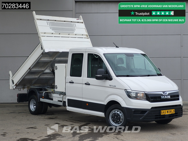 MAN TGE 5.120 Open Laadbak met Kist Dubbel Cabine Dubbellucht 3,5t Trekhaak Navi Airco Cruise Euro6 Pritsche Open Box Pickup Airco Dubbel cabi - Pritsche Transporter: das Bild 1 MAN TGE 5.120 Open Laadbak met Kist Dubbel Cabine Dubbellucht 3,5t Trekhaak Navi Airco Cruise Euro6 Pritsche Open Box Pickup Airco Dubbel cabi - Pritsche Transporter: das Bild 1