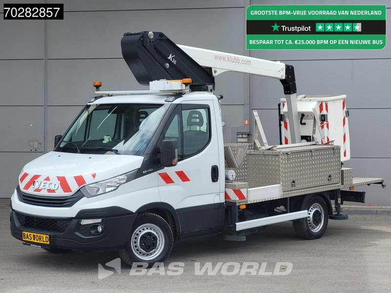 Iveco Daily 35S14 Hoogwerker Klubb 11meter werkhoogte Navi Airco Cruise Camera Parkeersensoren Euro6 Hubarbeitsbühne 1Personen Airco Cruise - Transporter: das Bild 1 Iveco Daily 35S14 Hoogwerker Klubb 11meter werkhoogte Navi Airco Cruise Camera Parkeersensoren Euro6 Hubarbeitsbühne 1Personen Airco Cruise - Transporter: das Bild 1