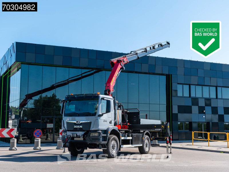 MAN TGM 18.320 4X4 NEW 4x4 Palfinger PK 27002-SH D Crane manbasket Steelsuspension - Pritsche LKW, Autokran: das Bild 1 MAN TGM 18.320 4X4 NEW 4x4 Palfinger PK 27002-SH D Crane manbasket Steelsuspension - Pritsche LKW, Autokran: das Bild 1
