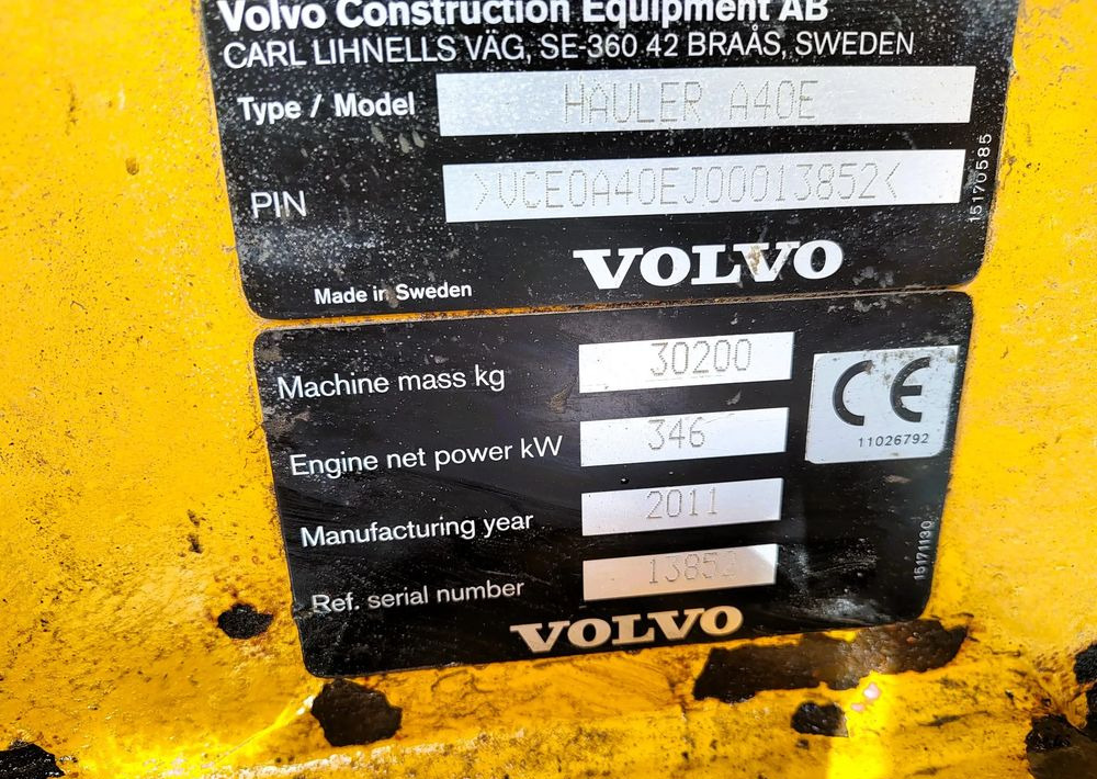 Volvo A40E - Muldenkipper/ Dumper: das Bild 5 Volvo A40E - Muldenkipper/ Dumper: das Bild 5