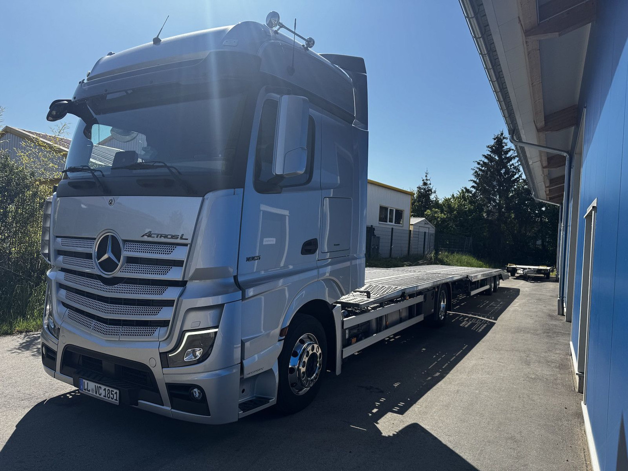 Mercedes-Benz Actros L 1851 FVG Autotransporter + Hänger - Autotransporter LKW: das Bild 3 Mercedes-Benz Actros L 1851 FVG Autotransporter + Hänger - Autotransporter LKW: das Bild 3