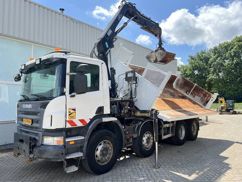 Scania P 400 8X4 KIPPER 2010 + HIAB Crane EURO 5 - Kipper, Autokran: das Bild 4 Scania P 400 8X4 KIPPER 2010 + HIAB Crane EURO 5 - Kipper, Autokran: das Bild 4