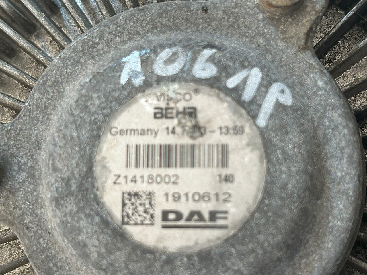 DAF VISCOTIC CLUTCH VISCO DAF XF 106 460 - Ventilator: das Bild 5 DAF VISCOTIC CLUTCH VISCO DAF XF 106 460 - Ventilator: das Bild 5