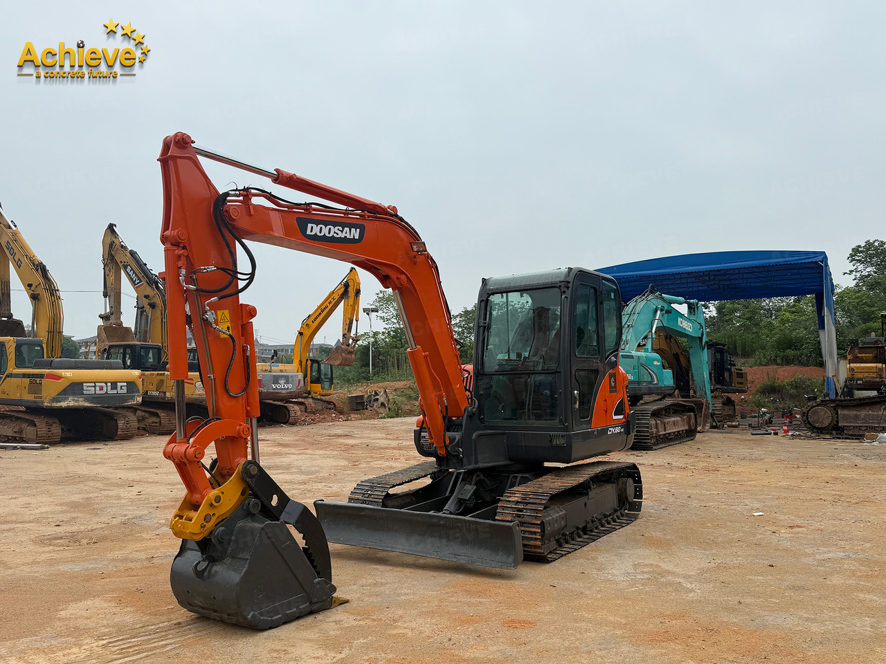 DOOSAN Diwanlun DX60-9 Excavator 38.9(52.1)/2100kW(HP) / rpm D24C 0.23m3 5700kg 4.2+2.8Ton 【ACHIEVE】 TOP CONDITION!!! - Kettenbagger: das Bild 5 DOOSAN Diwanlun DX60-9 Excavator 38.9(52.1)/2100kW(HP) / rpm D24C 0.23m3 5700kg 4.2+2.8Ton 【ACHIEVE】 TOP CONDITION!!! - Kettenbagger: das Bild 5