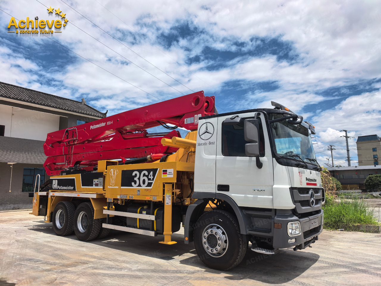 PUTZMEISTER Mercedes-Benz M36-4 2018 ACTROS 3341【ACHIEVE】TOP CONDITION!!! - Betonpumpe: das Bild 1 PUTZMEISTER Mercedes-Benz M36-4 2018 ACTROS 3341【ACHIEVE】TOP CONDITION!!! - Betonpumpe: das Bild 1