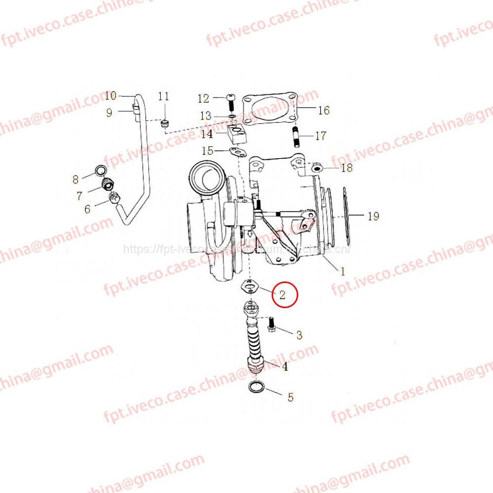 MAN D2066 Turbocharger return pipe gasket 96601-0576 - Turbolader für LKW: das Bild 1 MAN D2066 Turbocharger return pipe gasket 96601-0576 - Turbolader für LKW: das Bild 1