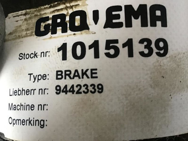 Liebherr Brake - Bremsteile: das Bild 2 Liebherr Brake - Bremsteile: das Bild 2