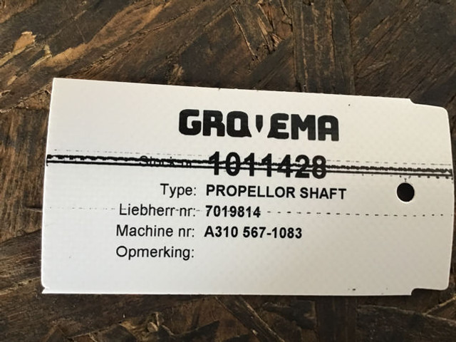 Liebherr Propeller Shaft - Antriebswelle: das Bild 4 Liebherr Propeller Shaft - Antriebswelle: das Bild 4