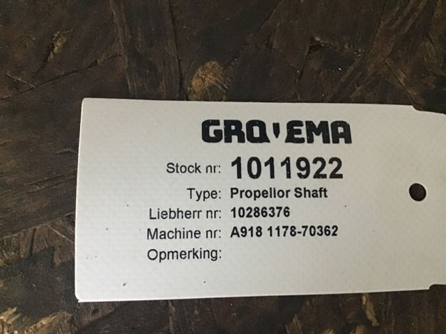 Liebherr Propellor Shaft - Antriebswelle: das Bild 5 Liebherr Propellor Shaft - Antriebswelle: das Bild 5