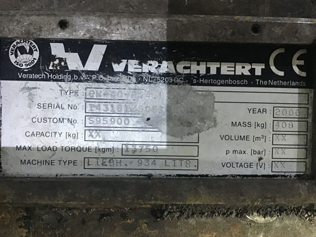 Schnellwechsler Liebherr Quick Hitch Verachtert: das Bild 6
