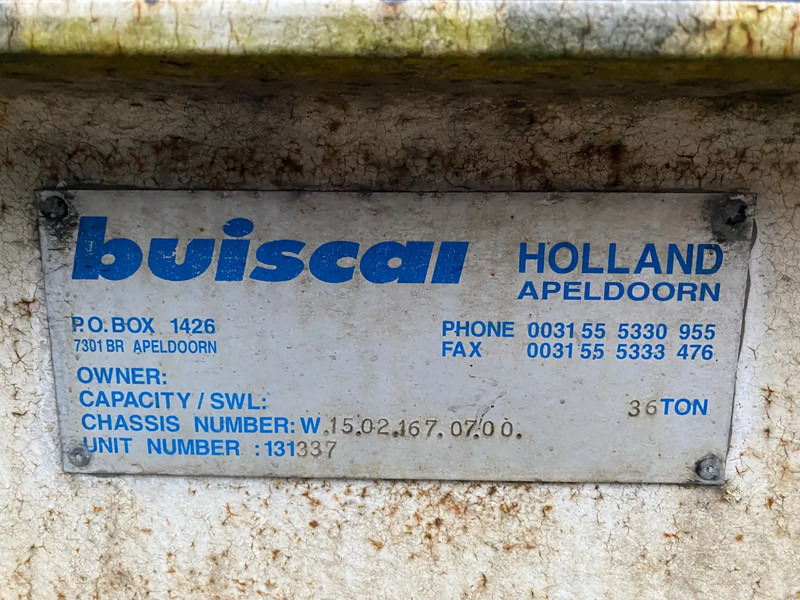 Container/ Wechselfahrgestell Auflieger Buiscar HD 36 / 36 Ton / 20 FT - 30 FT / Skeletal / Port Trailer: das Bild 9