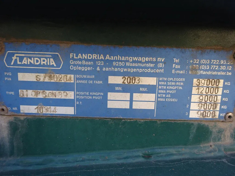 Flandria 40 FT Container Chassis / BPW + Disc / Lift Axle - Container/ Wechselfahrgestell Auflieger: das Bild 5 Flandria 40 FT Container Chassis / BPW + Disc / Lift Axle - Container/ Wechselfahrgestell Auflieger: das Bild 5