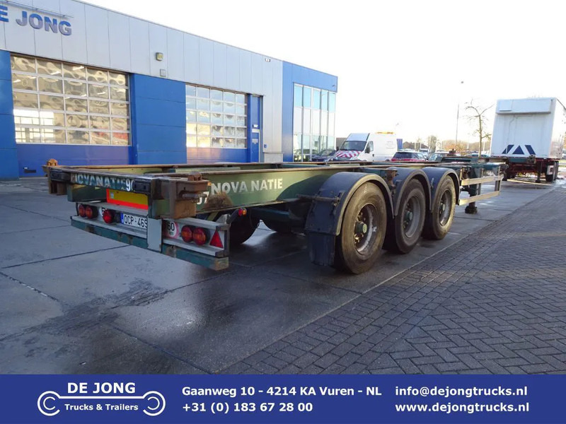 Flandria 40 FT Container Chassis / BPW + Disc / Lift Axle - Container/ Wechselfahrgestell Auflieger: das Bild 1 Flandria 40 FT Container Chassis / BPW + Disc / Lift Axle - Container/ Wechselfahrgestell Auflieger: das Bild 1
