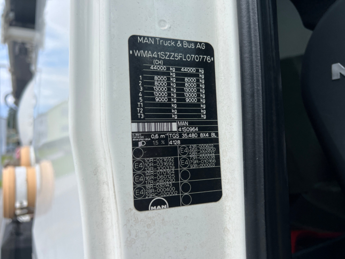 MAN TGS 35.480 10x4 10m3 Förderband 17M Liebherr - Leasing MAN TGS 35.480 10x4 10m3 Förderband 17M Liebherr: das Bild 6