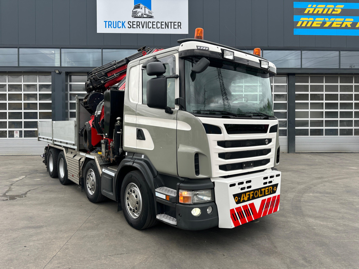 Autokran SCANIA G480 8x4 SZM/Pritsche Fassi 950: das Bild 12
