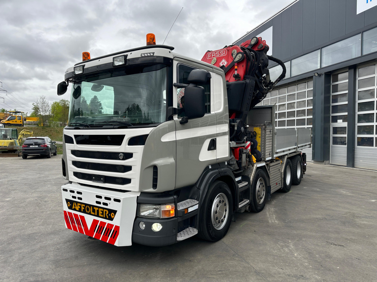 Autokran SCANIA G480 8x4 SZM/Pritsche Fassi 950: das Bild 10