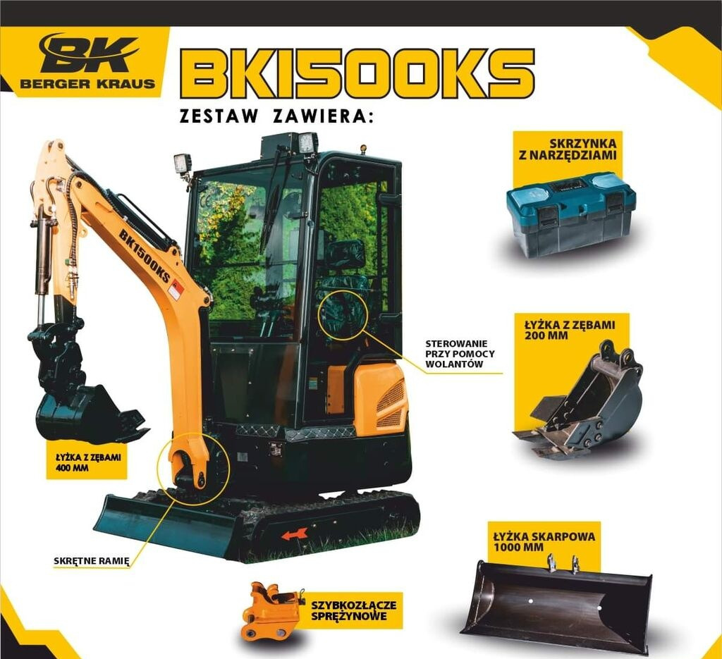 Berger Kraus BK1500KSR - Minibagger: das Bild 2 Berger Kraus BK1500KSR - Minibagger: das Bild 2