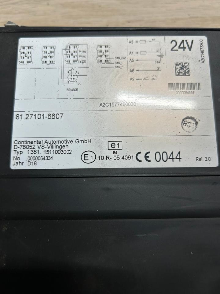 MAN EURO 6 Tachograph 81.27101-6607 - Tachograph: das Bild 5 MAN EURO 6 Tachograph 81.27101-6607 - Tachograph: das Bild 5