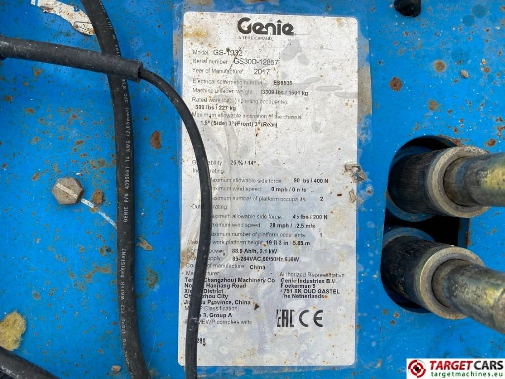 Genie GS-1932 Electric Scissor Work Lift 779cm  - Leasing Genie GS-1932 Electric Scissor Work Lift 779cm: das Bild 8