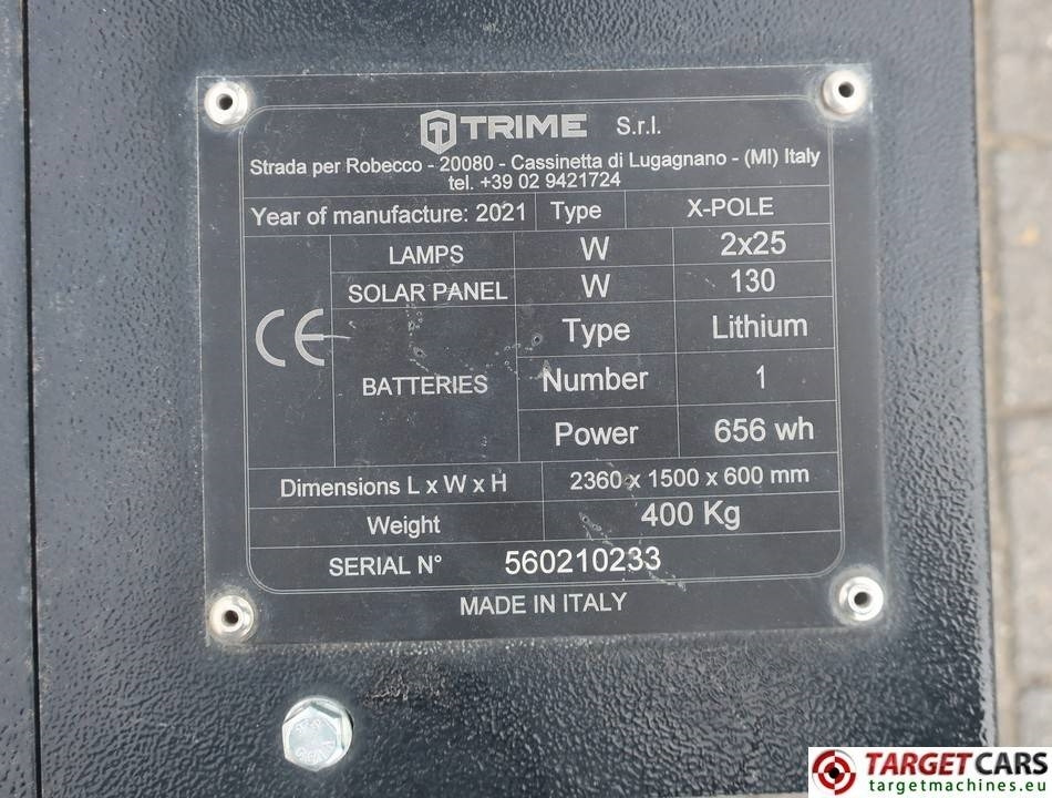 Trime X-Pole 2x25W Led Solar Tower Light  - Leasing Trime X-Pole 2x25W Led Solar Tower Light: das Bild 10