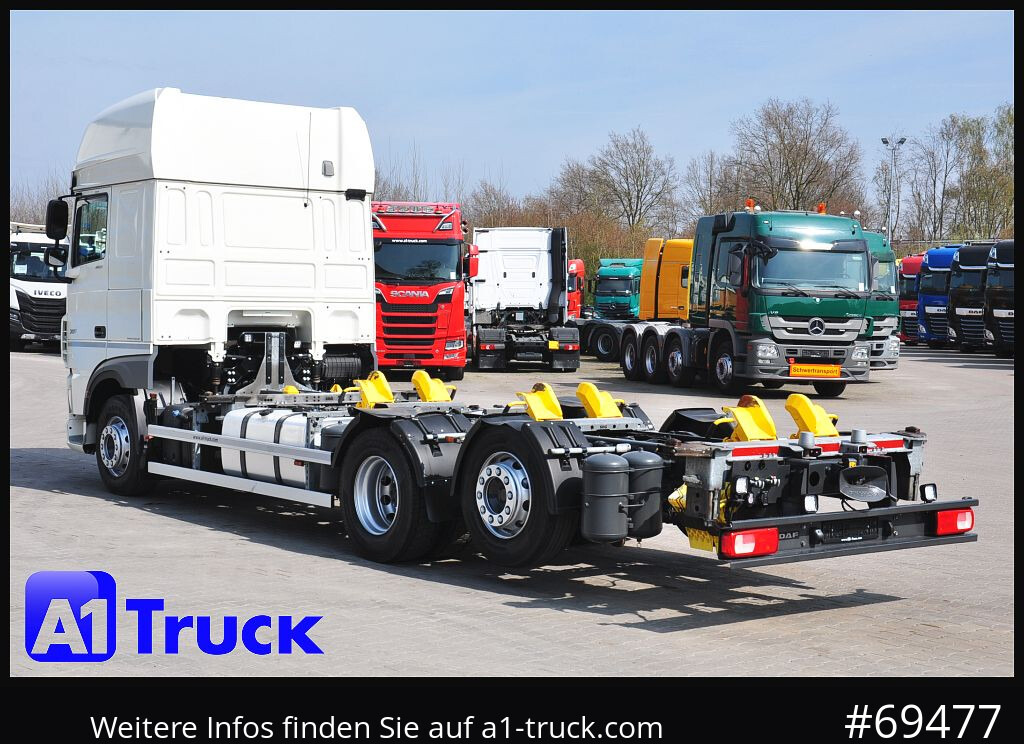 Containerwagen/ Wechselfahrgestell LKW DAF XF 480 Intarder, Multiwechsler 2x AHK: das Bild 11