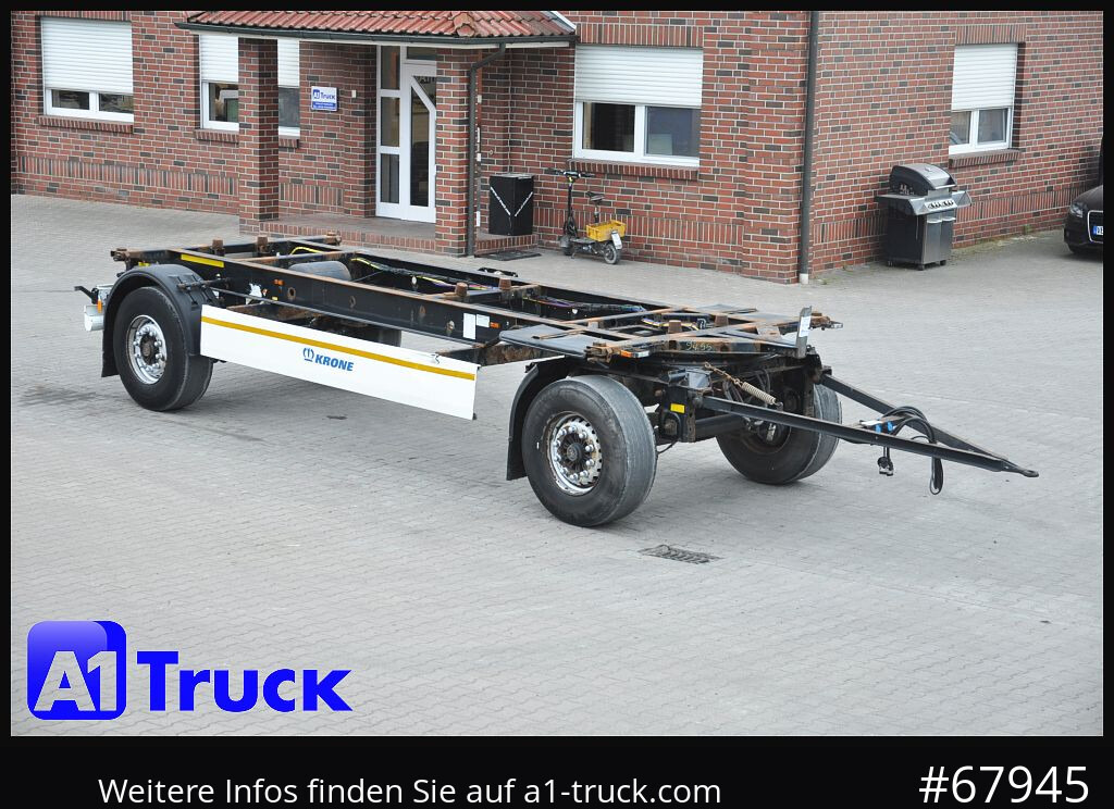 KRONE AZ 18, Standard BDF, 1 Vorbesitzer, BPW - Container/ Wechselfahrgestell Anhänger: das Bild 1 KRONE AZ 18, Standard BDF, 1 Vorbesitzer, BPW - Container/ Wechselfahrgestell Anhänger: das Bild 1