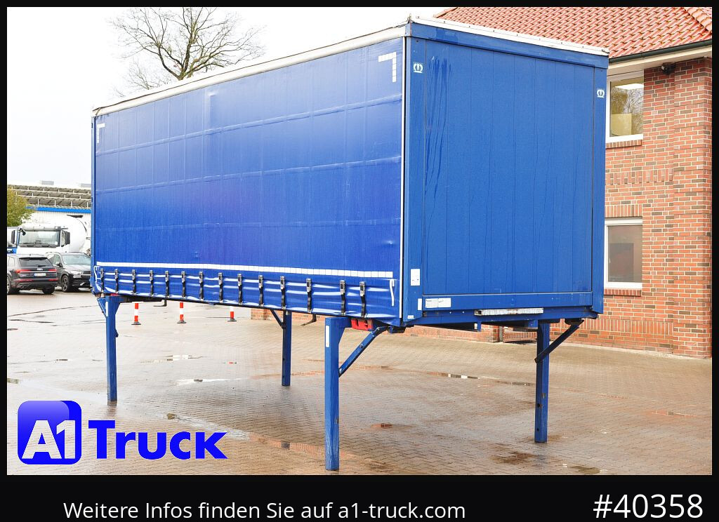 KRONE Wechselbrücke 7,45, Code XL, Bordwand, neue Plane - Planenaufbau: das Bild 1 KRONE Wechselbrücke 7,45, Code XL, Bordwand, neue Plane - Planenaufbau: das Bild 1