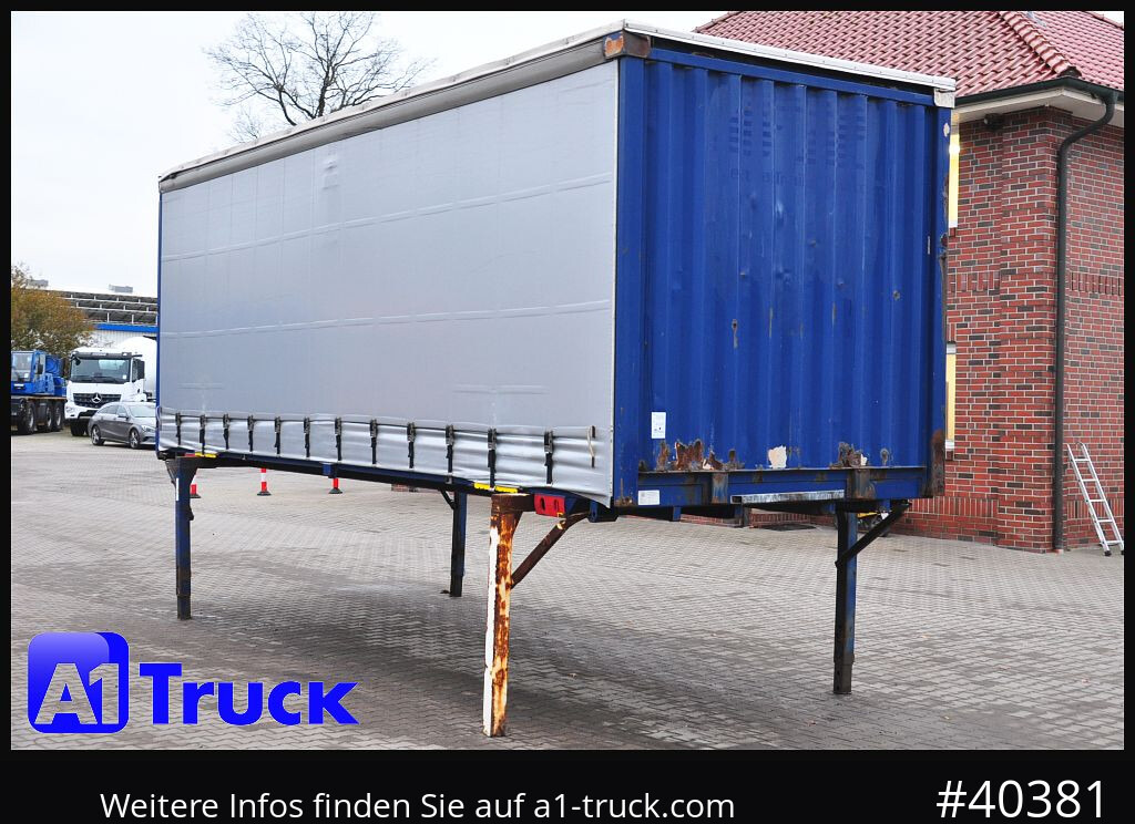 KRONE Wechselbrücke 7,45 neue Plane, Bordwand - Planenaufbau: das Bild 1 KRONE Wechselbrücke 7,45 neue Plane, Bordwand - Planenaufbau: das Bild 1