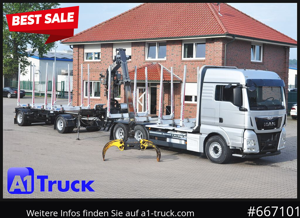 MAN TGX 26.480, Holz Kesla 2109, 6x4, - LKW, Autokran: das Bild 1 MAN TGX 26.480, Holz Kesla 2109, 6x4, - LKW, Autokran: das Bild 1