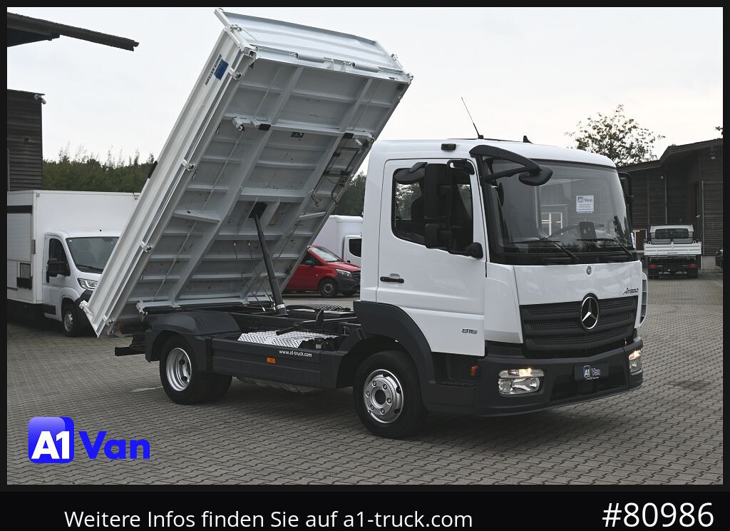 LKW MERCEDES-BENZ Atego 816 Kipper, Ahk,Klima, Meiller, 3-Sitzer: das Bild 1