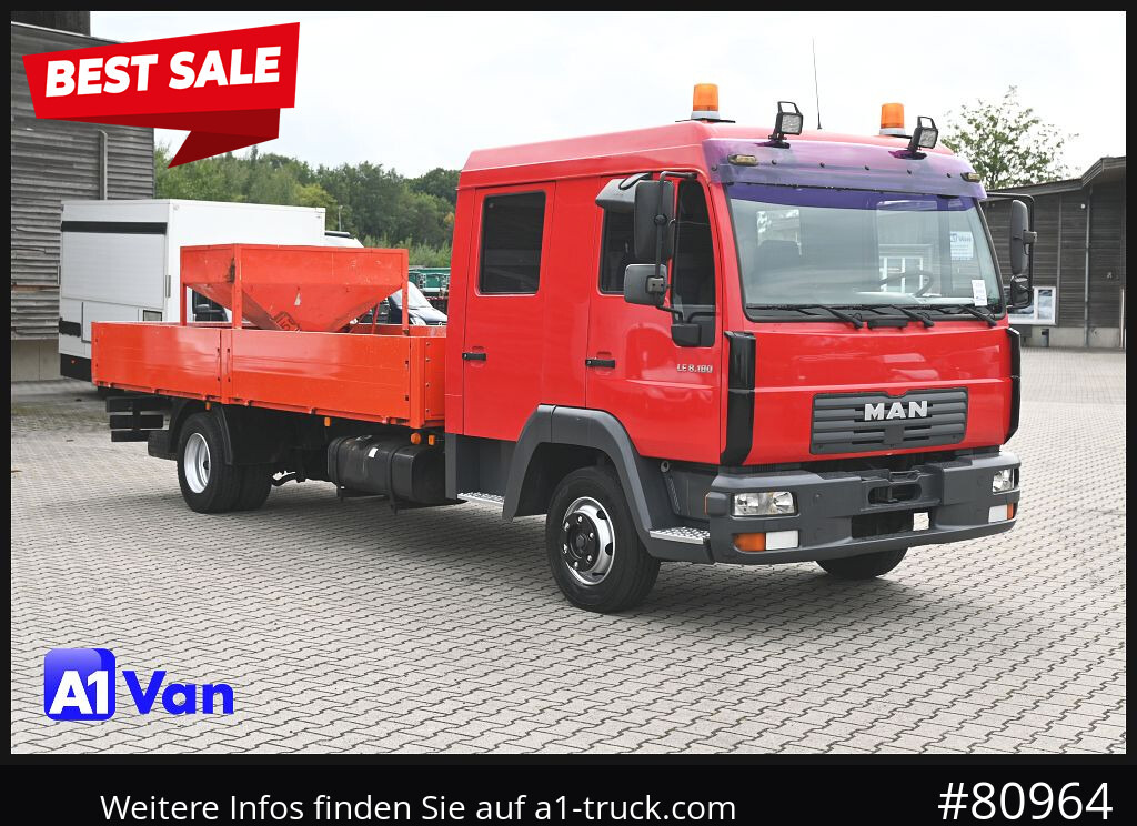 MAN MAN LE 8.180 Pritsche Doka, Automatik, AHK, 6-Sitzer - Pritsche Transporter, Transporter mit Doppelkabine: das Bild 1 MAN MAN LE 8.180 Pritsche Doka, Automatik, AHK, 6-Sitzer - Pritsche Transporter, Transporter mit Doppelkabine: das Bild 1