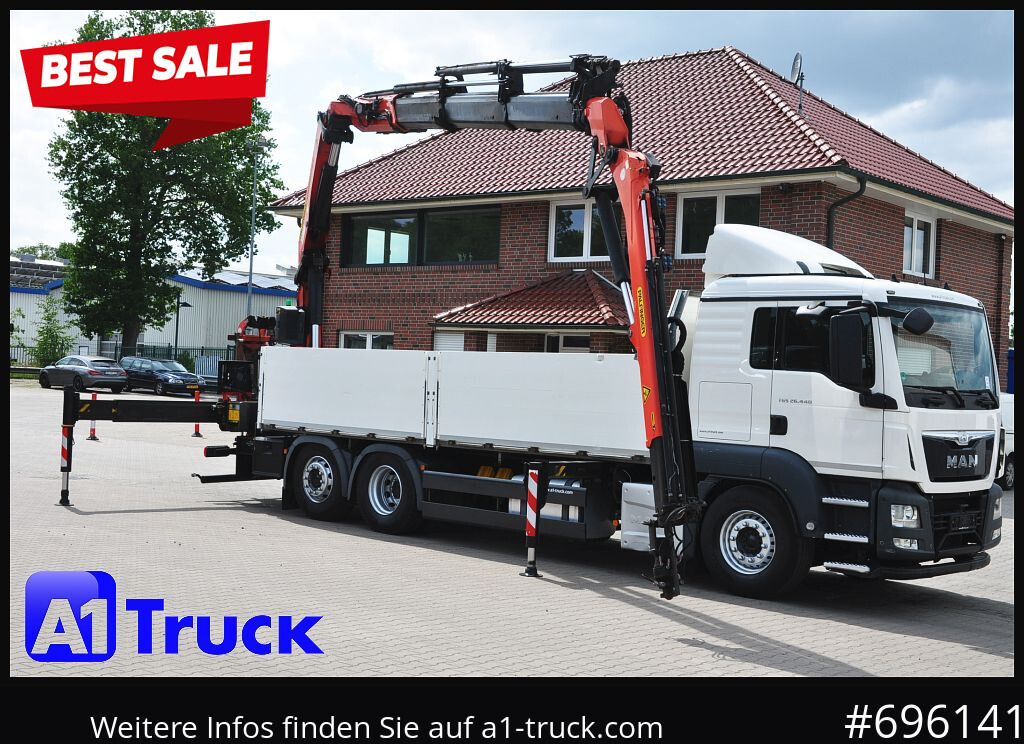 MAN TGS 26.440, PK27002 Jib 21m, Funk, Lift-Lenkachse, - Pritsche LKW, Autokran: das Bild 1 MAN TGS 26.440, PK27002 Jib 21m, Funk, Lift-Lenkachse, - Pritsche LKW, Autokran: das Bild 1