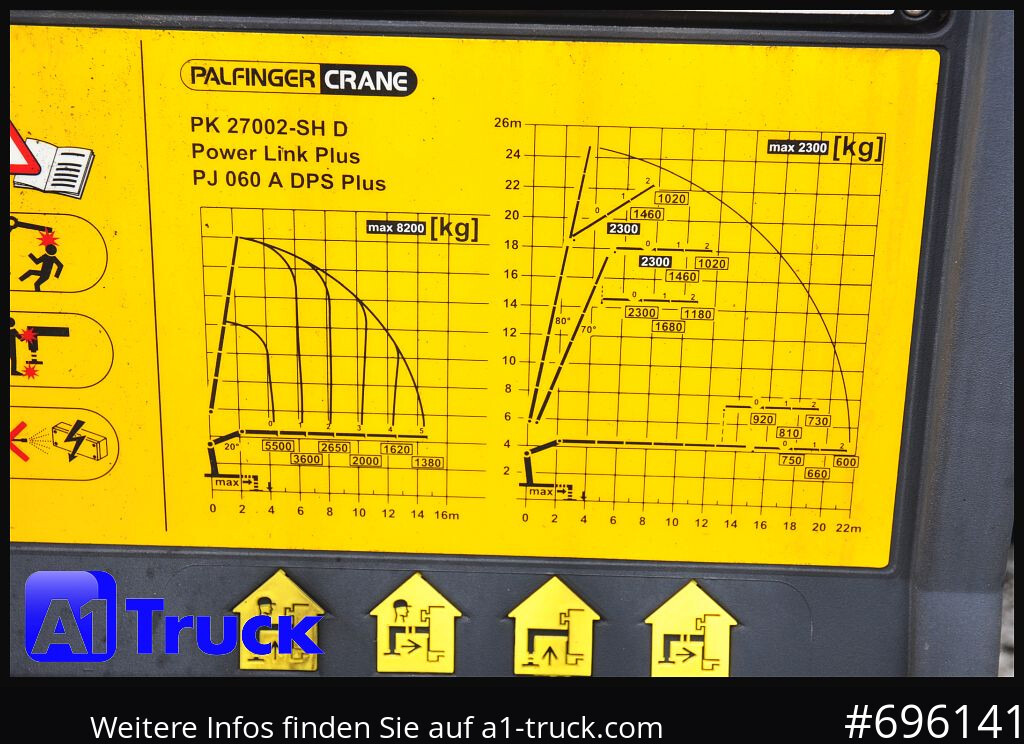 MAN TGS 26.440, PK27002 Jib 21m, Funk, Lift-Lenkachse, - Pritsche LKW, Autokran: das Bild 3 MAN TGS 26.440, PK27002 Jib 21m, Funk, Lift-Lenkachse, - Pritsche LKW, Autokran: das Bild 3