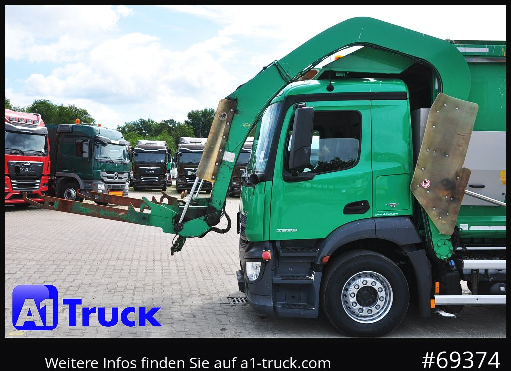 MERCEDES-BENZ Antos 2533, HS Millenium XXL37 Überkopflader, - Müllwagen: das Bild 4 MERCEDES-BENZ Antos 2533, HS Millenium XXL37 Überkopflader, - Müllwagen: das Bild 4